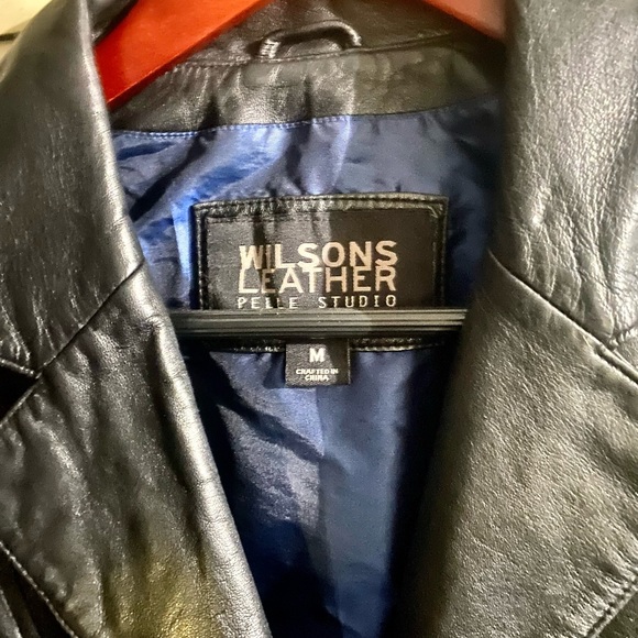 Vintage Black Genuine Leather Ladies Size Medium Blazer/Jacket - Very Slimming!! - Picture 7 of 7